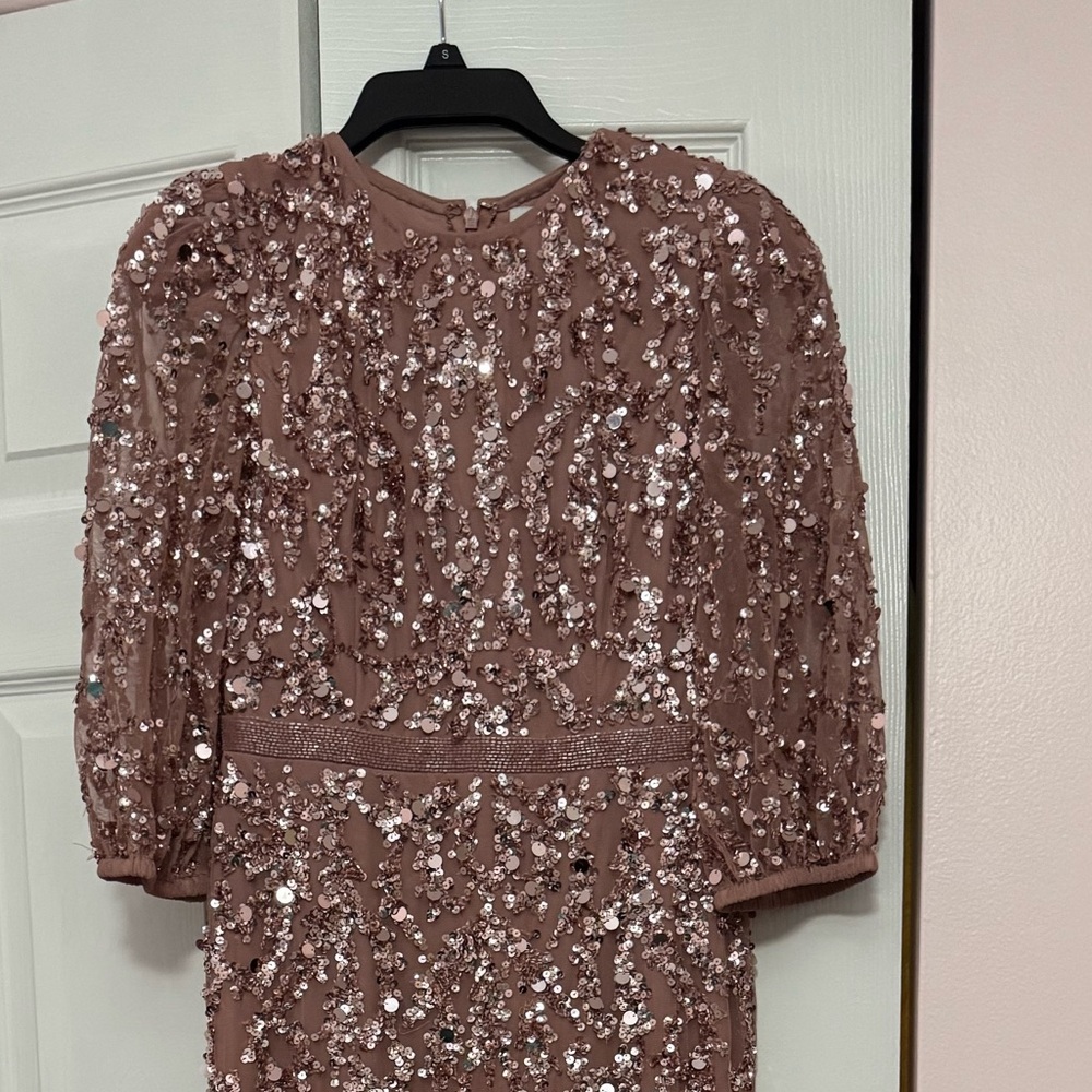 Mac Duggal Girls Mauve Rose Sequin Formal Dress — only worn once